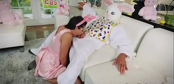  Blonde teen braids first time Uncle Fuck Bunny